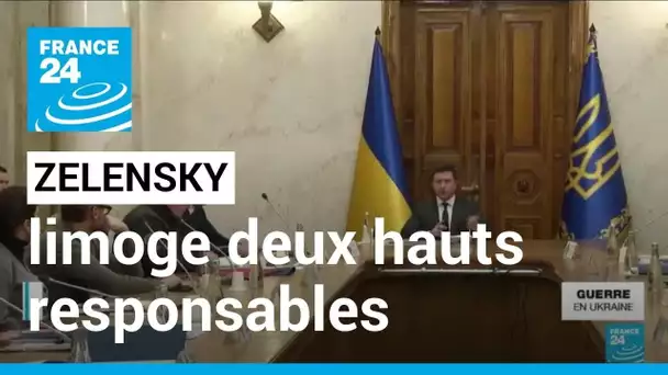 Ukraine: Volodymyr Zelensky limoge deux hauts responsables • FRANCE 24