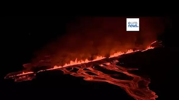 Islande : éruption volcanique, des jets de lave visibles depuis Reykjavik