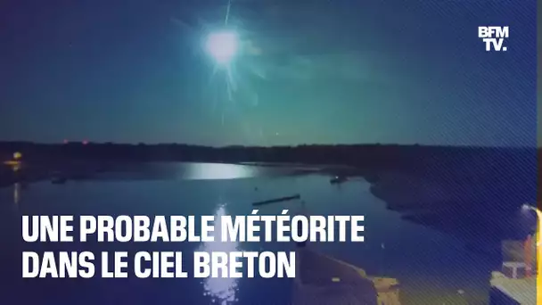 Une probable météorite traverse le ciel breton