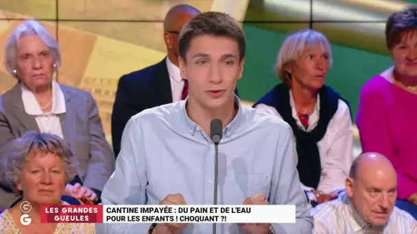 "Le pain sec et l’eau, c’est ce qu’il y a de meilleur à la cantine !", selon Maxime Lledo