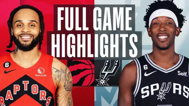 RAPTORS at SPURS | NBA FULL GAME HIGHLIGHTS | November 2, 2022