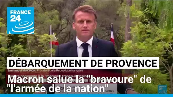 80 ans du débarquement de Provence : le discours du président français Emmanuel Macron