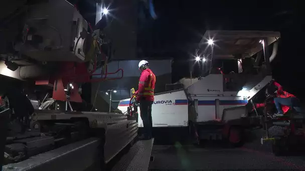 A480 en Isère : un chantier nocturne dantesque