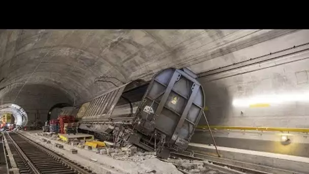 Le tunnel ferroviaire du Saint-Gothard rouvre lundi, après un an de travaux