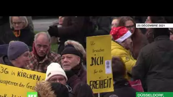 Düsseldorf : manifestation contre la perspective d'une vaccination obligatoire