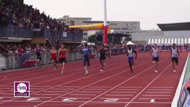 Dijon 2013 : Finale 100 m Cadets (Avo Rakotoarimiandry en 11&#039;&#039;01)