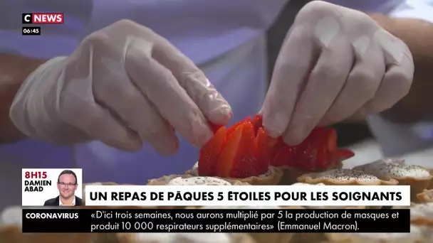 Coronavirus : un repas de Pâques 5 étoiles pour les soignants