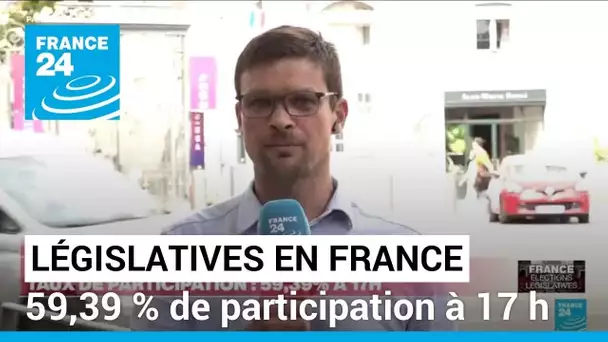 Législatives en France : forte participation de 59,39 % à 17 h • FRANCE 24