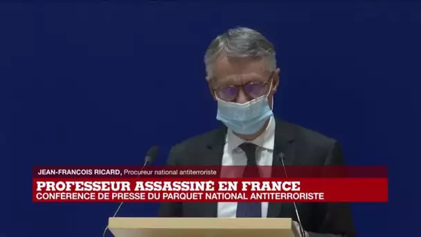 REPLAY - Assassinat de Samuel Paty : conférence de presse du Parquet national antiterroriste