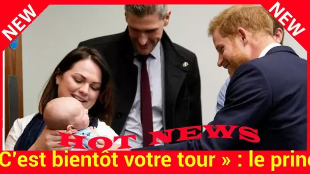 « C’est bientôt votre tour » : le prince Harry taquiné sur la naissance du royal baby