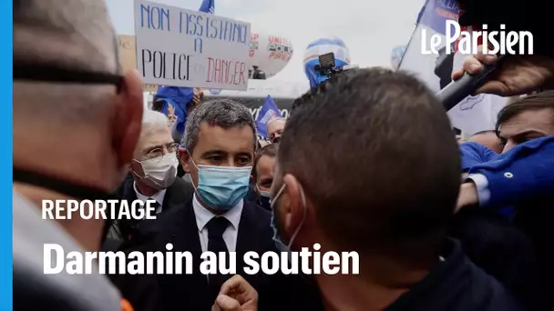 Les policiers manifestent, Darmanin présent : "Tous les matins quand je me lève, je pense à vous"