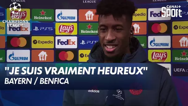 La réaction de Coman après la victoire du Bayern (5-2) - Bayern / Benfica