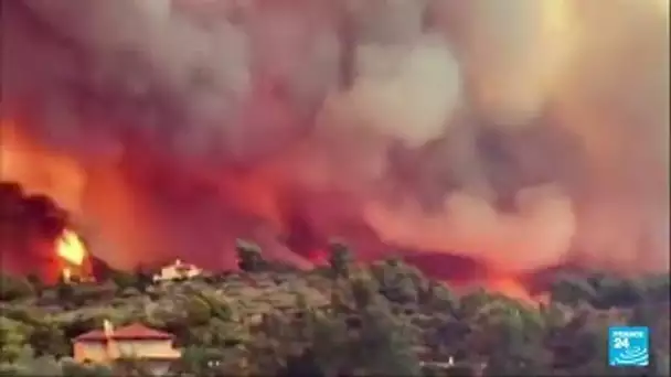 Incendie en Grèce : Olympie sauvée des flammes par les pompiers • FRANCE 24