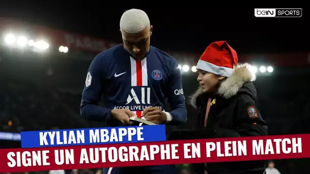 PSG : Quand MBappé signe un autographe en plein match !