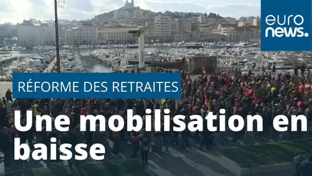 Moins mobilisés contre la réforme des retraites