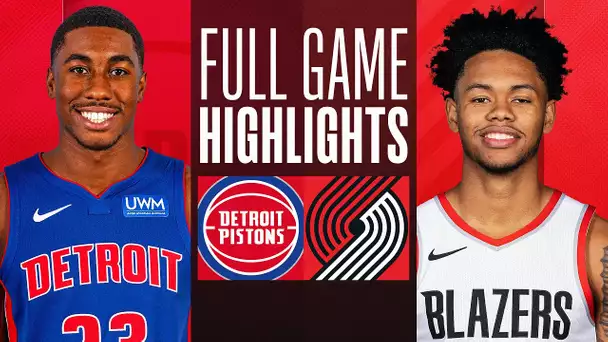 PISTONS at TRAIL BLAZERS | FULL GAME HIGHLIGHTS | February 8, 2024