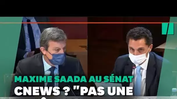 "Cnews n'est pas une chaîne d'opinion", le dirigeant de Canal + Maxime Saada se se défend au Sénat