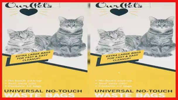 Our Pets Universal No Touch Waste Bags (12 Pack)