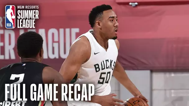 HAWKS vs BUCKS | Bonzie Colson Drops 18 Points for MIL | MGM Resorts NBA Summer League