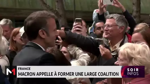 Macron appelle à former une large coalition