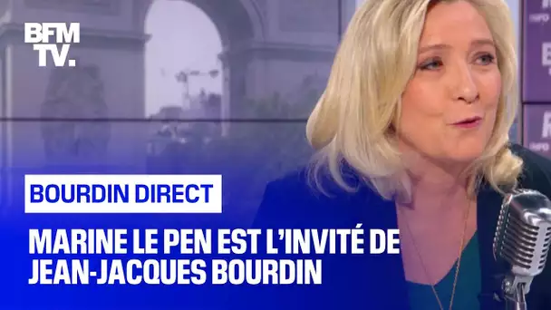 Marine Le Pen face à Jean-Jacques Bourdin en direct