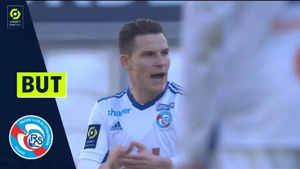 But Kévin GAMEIRO (43' - RCSA) FC GIRONDINS DE BORDEAUX - RC STRASBOURG ALSACE (4-3) 21/22