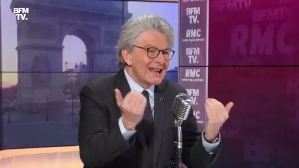 Thierry Breton face à Apolline de Malherbe en direct