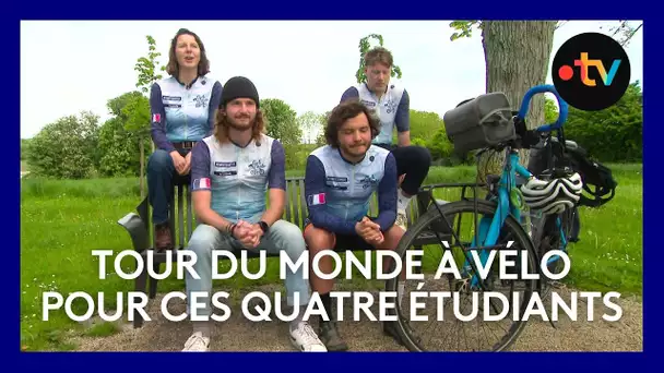 Tour du monde à vélo pour ces quatre étudiants normands