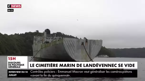 Le cimetière marin de Landévennec se vide