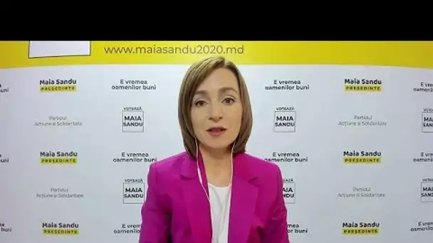 Maia Sandu : "Le président sortant de Moldavie essaie de truquer les élections"