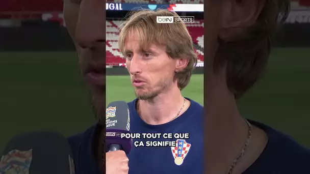 😍🤝 Le bel hommage de Modric à Cristiano Ronaldo avant Portugal 🇵🇹 - 🇭🇷 Croatie ! #shorts