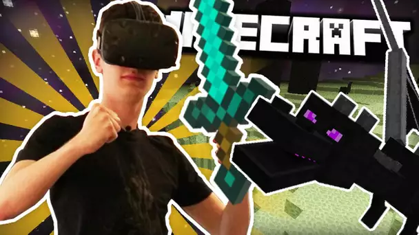 J&#039;AFFRONTE L&#039;ENDER DRAGON ! | Minecraft HTC Vive