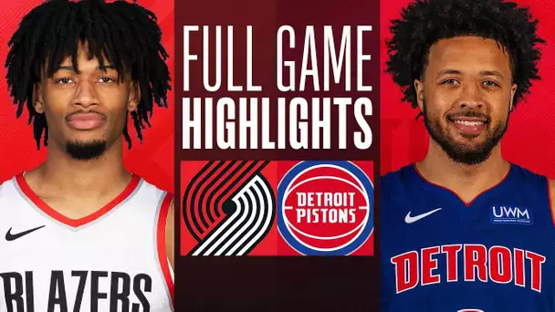 TRAIL BLAZERS at PISTONS | FULL GAME HIGHLIGHTS | November 1, 2023