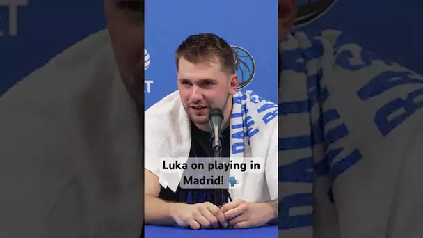 “That’s my second home” - Luka Doncic talks playing in Madrid! ❤️ | #Shorts