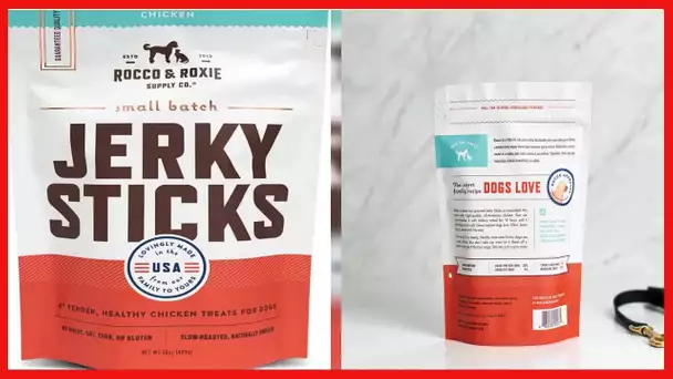 Rocco & Roxie - Jerky Dog Treats Made in The USA – Puppy Supplies - Training Treats for Dogs Potty