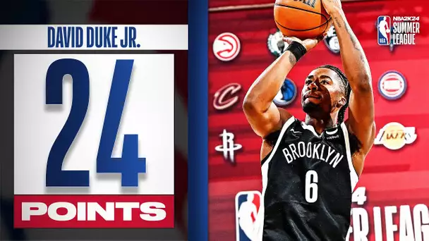 David Duke Jr. Drops 24 PTS, 8 REB & 3 AST In Nets Summer League W!