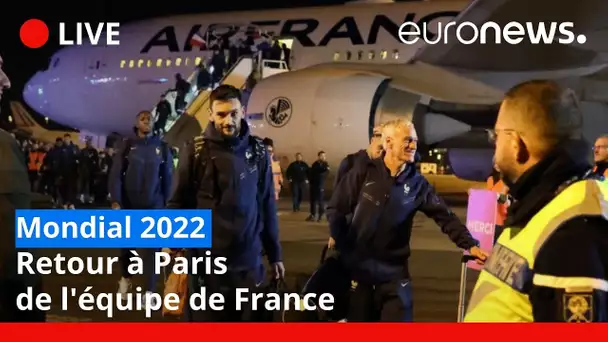 En direct | Retour à Paris de l'équipe de France