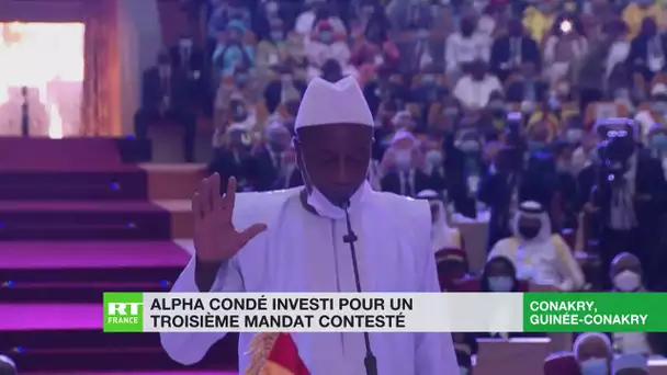 Guinée : Alpha Condé investi pour un troisième mandat