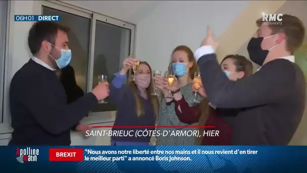 Après la soirée du nouvel an, ceux qui ont fait la fête peuvent rentrer chez eux