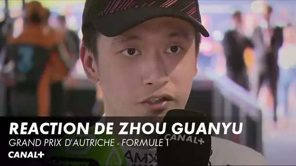 Réaction de Zhou Guanyu - Grand Prix d'Autriche - F1