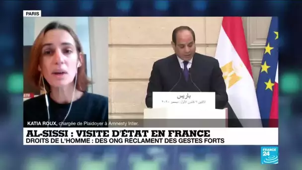 Visite d'al-Sissi à Paris : En Egypte, "la répression atteint des niveaux inédits"