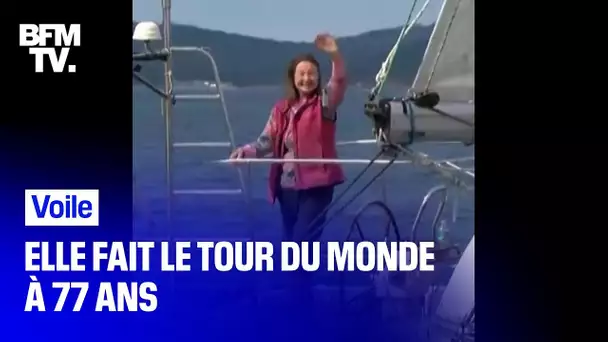 Elle fait le tour du monde à la voile en solitaire à 77 ans