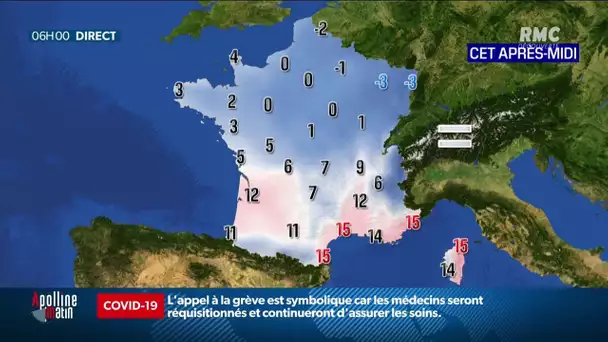 La météo du 10 février: le froid s'installe dans la moitié nord