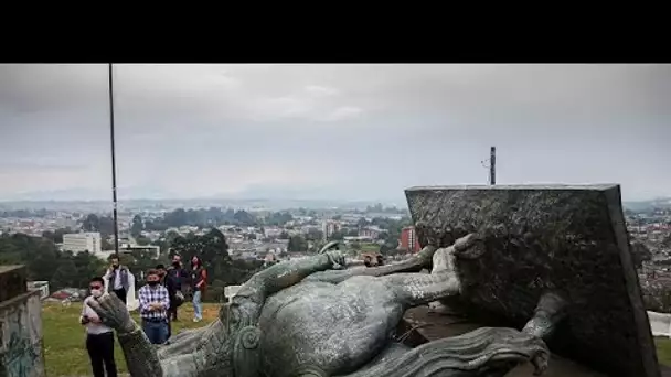 Colombie : la statue d'un conquistador déboulonnée