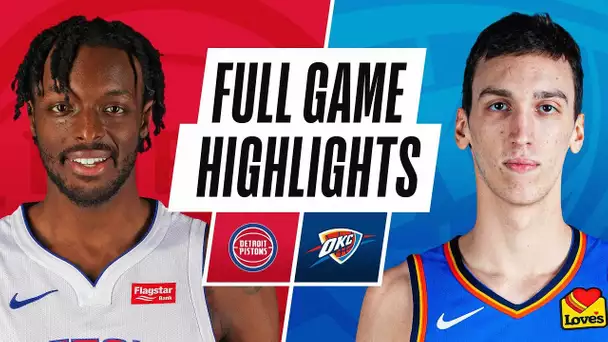 PISTONS at THUNDER | FULL GAME HIGHLIGHTS | April 5, 2021