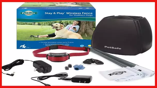 PetSafe Stay and Play Wireless Pet Fence for Stubborn Dogs