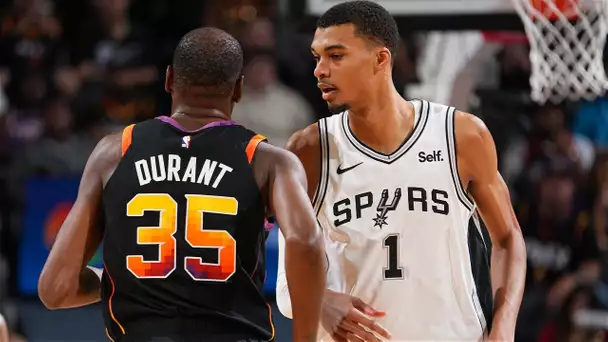 Idols Become Rivals! Every Play From KD's & Wemby's First Regular Season Matchup! 👀