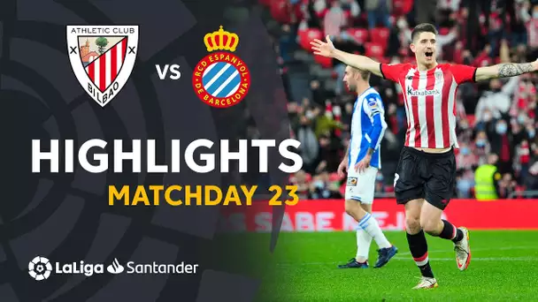 Resumen de Athletic Club vs RCD Espanyol (2-1)