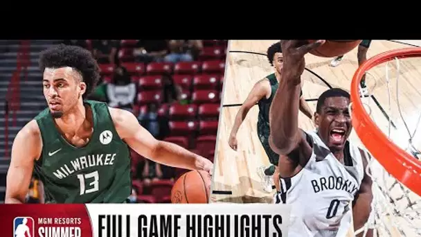 BUCKS at NETS | NBA SUMMER LEAGUE | FULL GAME HIGHLIGHTS