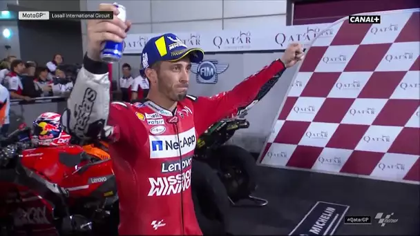 La réaction d&#039;Andrea Dovizioso après la course